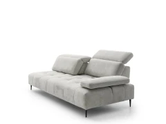Joplin — Quilted modular sofa with adjustable headrests and armrests, and sliding backrests