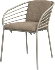 Cancún dining chair with arm & cushion