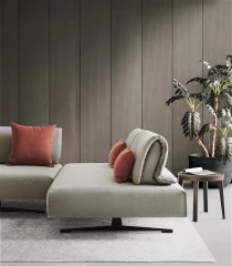 Abbraccio Light — Space-saving modular modern sofa with movable backrests.