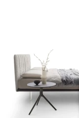 Celine — Space-saving design bed with a vertically padded headboard.