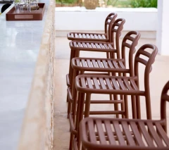 Bliss bar chair, stackable