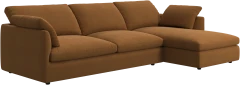 Milano sofa with chaise longue left