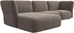 Paraggi 2-seater with chaise longue left