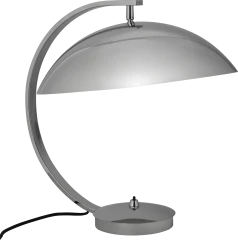 Shelter table lamp metal/fabric