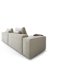 Adam — Modern sofa with square shapes and customisable backrests