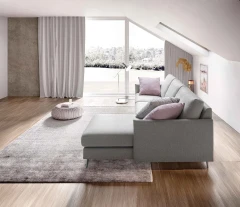 Mimas — Space-saving sofa with varying backrest heights and asymmetrical corner seating.