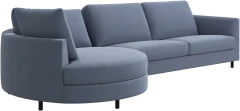 Indivi sofa with chaise longue left
