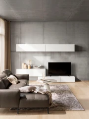 Lugano base cabinet with drawers and drop down doors