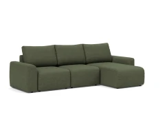 Norum Sofa Bed Chaise With Chunky Arms