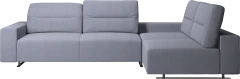Hampton corner sofa with adjustable back and storage on right side