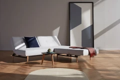Splitback Styletto Sofa Bed Light Wood