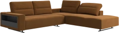 Hampton corner sofa with adjustable back and storage on left side