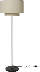 Drum floor lamp marble/metal
