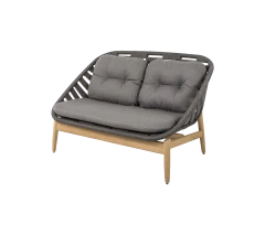 Strington 2-seater sofa w/teak base