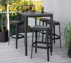 Cut bar chair, stackable