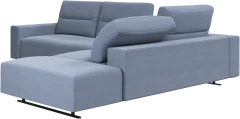 Hampton corner sofa with adjustable back and storage on left side