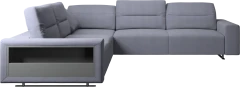 Hampton corner sofa with adjustable back and storage