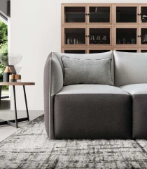 Kubik — Compact one-piece space-saving sofa.