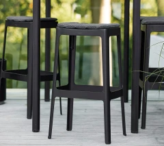 Cut bar chair, stackable
