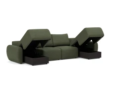Norum Sofa Bed U-shape With Curve Arms