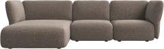 Paraggi 2-seater with chaise longue left