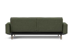 Splitback Styletto Sofa Bed Dark Wood With Arms