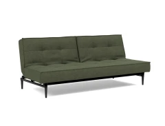 Splitback Styletto Sofa Bed Black Wood