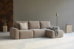 Norum Sofa Bed Chaise With Chunky Arms