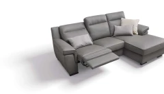 Hollis — Classic-style sofa with high backrest and relax mechanism.