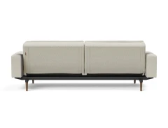 Dublexo Styletto Sofa Bed Dark Wood With Arms