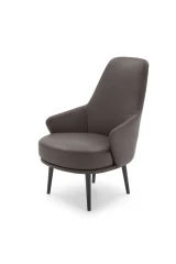 Amy — Modern fixed or swivel armchair with a minimalist design and small armrests.