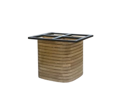Mellow dining table base square