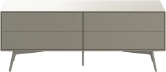 Fermo media unit with drop down doors