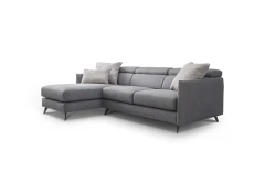 Vanessa — Modern sofa with adjustable headrests and asymmetrical corner seating.