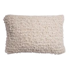 Bouclé heavy cushion