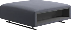 Hampton footstool with storage left and right sides