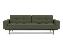 Dublexo Styletto Sofa Bed Dark Wood With Arms