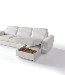 Kallima — Soft-shaped sofa with storage and bed mechanisms, offering backrest height customization.
