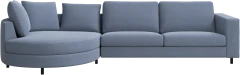 Indivi sofa with chaise longue left