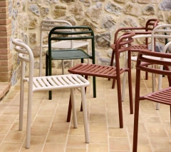 Bliss chair w/o armrest, stackable