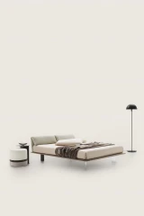 Logan — Bed with a foldable and adjustable headboard.