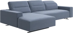 Hampton sofa with adjustable back and resting unit left side