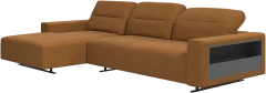 Hampton sofa with adjustable back and resting unit left side