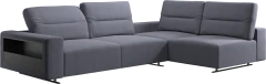 Hampton corner sofa with adjustable back and storage on right side