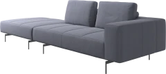 Amsterdam sofa with footstool on left side