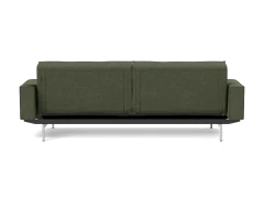 Splitback Chrome Sofa Bed With Arms
