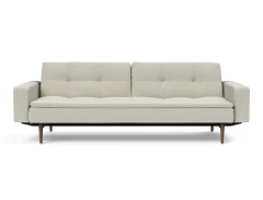 Dublexo Styletto Sofa Bed Dark Wood With Arms