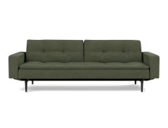 Dublexo Styletto Sofa Bed Black Wood With Arms