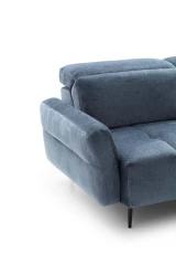 Gillan — Modular sofa with a rounded design, adjustable headrests, and a chaise lounge.