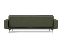 Dublexo Styletto Sofa Bed Black Wood With Arms